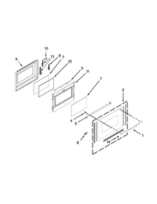 Lower Door Parts Diagram and Parts List for MGT8885XS04  Maytag Range