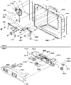 Ice & Water Cavity And Electronic Bracket Assy Diagram and Parts List for SXD322S2L-P1305702WL  Amana Refrigerator