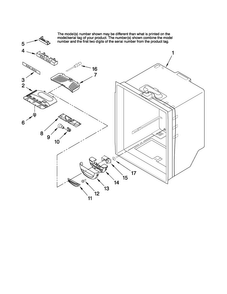 Refrigerator Liner Parts Diagram and Parts List for MB2216PUAW11  Maytag Refrigerator