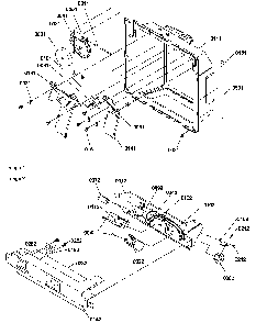 Ice & Water Cavity And Electronic Bracket Assy Diagram and Parts List for SBDT520SW-P1185103WW  Amana Refrigerator