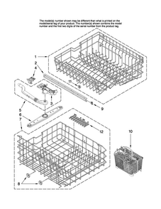 Upper And Lower Rack Parts Diagram and Parts List for MDB6759AWS1  Maytag Dishwasher