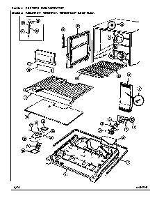 Freezer Compartment Diagram and Parts List for RB234PLDV DG90A Magic Chef Refrigerator