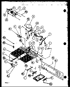 Unit Diagram and Parts List for TQ20QBW-P1111604WW  Amana Refrigerator