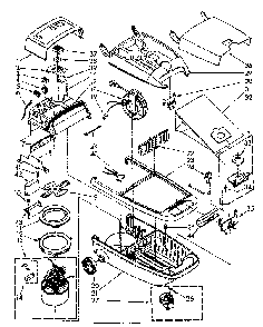 Vacuum Cleaner Parts Diagram and Parts List for 1162498183  Kenmore Canister Vacuum