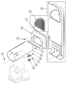 Heater Diagram and Parts List for SDG109QF  Speed Queen Dryer