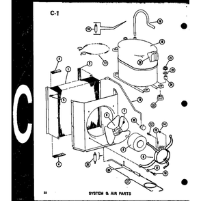 System & Air Parts 5 Diagram and Parts List for EPCG6017-3B P67470-8C Amana Air Conditioner