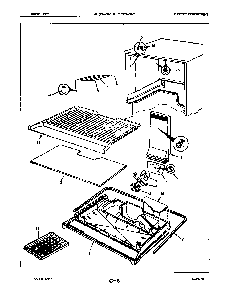 Freezer Compartment Diagram and Parts List for RB15EA-2AFL 5E30B Magic Chef Refrigerator
