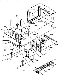 Evaporator Area Diagram and Parts List for TX22R2-P1157706W  Amana Refrigerator
