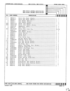 Fresh Food Door Page 2 Diagram and Parts List for 103200  Admiral Refrigerator