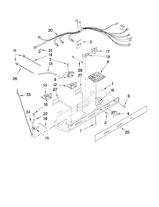 Control Parts Diagram and Parts List for MSF22C2EXB00  Maytag Refrigerator