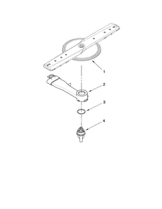 Lower Washarm Parts Diagram and Parts List for MDB8949SAB1  Maytag Dishwasher
