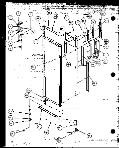 Refrigerator Door Hinge Diagram and Parts List for SZDE27MPL-P1124403WL  Amana Refrigerator