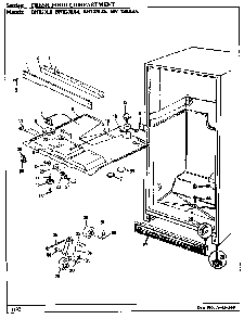 Fresh Food Compartment Diagram and Parts List for BNT23L8K BL91A Maytag Refrigerator