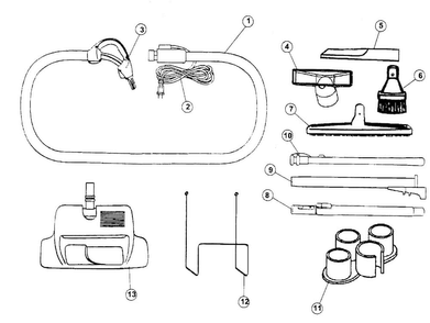 Part Location Diagram of 43414197 Maytag Vacuum dust brush