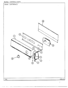 Control Panel Diagram and Parts List for 7002A  Norge Dryer