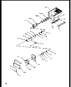 Crushed Ice Bucket Diagram and Parts List for SXDE27NPL-P1162204WL  Amana Refrigerator