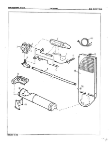 Automatic Dryer-gas Carrying Diagram and Parts List for 8368A REV A Norge Dryer