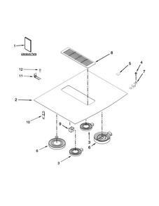 Cooktop Parts Diagram and Parts List for JES9800CAS02  Jenn-Air Range