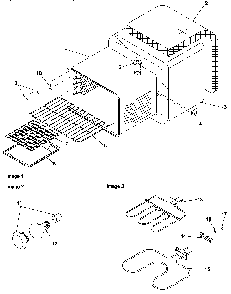 Cavity Diagram and Parts List for ARR6300W P1143428NW Amana Range