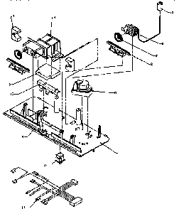 Control Panel Diagram and Parts List for TX19R-P1158504W  Amana Refrigerator