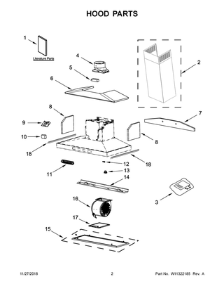 Part Location Diagram of W11244200 Whirlpool Use And Care Guide