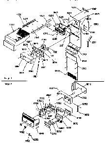 Ice Maker/control Assy Diagram and Parts List for SMD21TBW-P1193911WW  Amana Refrigerator