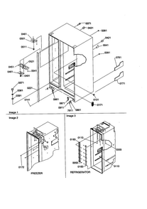 Cabinet Diagram and Parts List for SCD23VBW-P1315305WW  Amana Refrigerator