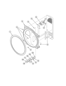 Part Location Diagram of RB170002 Maytag Dryer drum support roller kit