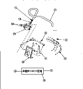 Inlet/fill Hose & Mixing Vlv Mtg Brkt Diagram and Parts List for LW8303W2-PLW8303W2B  Amana Washer