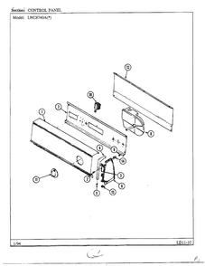 Part Location Diagram of 53-2514 Maytag CONTROL PANEL