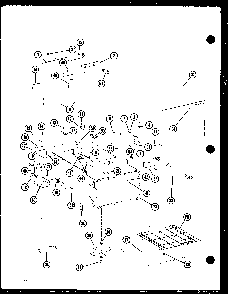 Access Panel Diagram and Parts List for RC-10S P72649-2M Amana Microwave