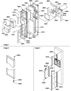 Freezer Door Diagram and Parts List for SXD520SL-P1182402WL  Amana Refrigerator