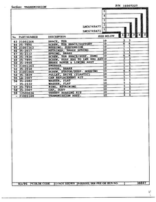 Transmission Page 3 Diagram and Parts List for 6749  Norge Washer