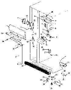 Fresh Food Compartment Diagram and Parts List for JRSD246B MAQ81A Jenn-Air Refrigerator