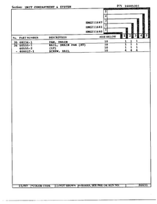 Unit Compartment And System Page 3 Diagram and Parts List for 211640  Admiral Refrigerator