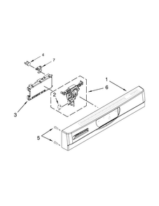 Control Panel Parts Diagram and Parts List for JDB3650AWF3  Jenn-Air Dishwasher