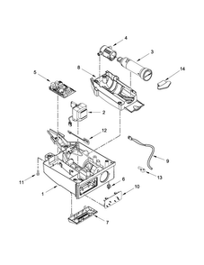 Control Panel Parts Diagram and Parts List for MIM1554ZRS0  Maytag Ice Maker