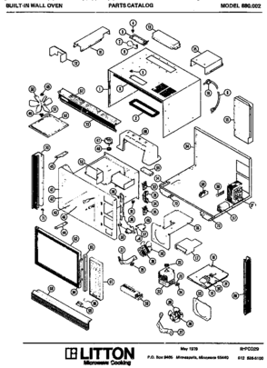 01 - Page 1 Diagram and Parts List for 880002  Maytag Wall Oven