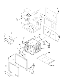 Oven Parts Diagram and Parts List for JGRP436WP01  Jenn-Air Range