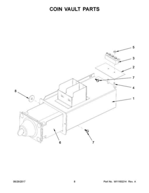 05 - Coin Vault Parts Diagram and Parts List for MXR25PDAAS  Maytag Washer