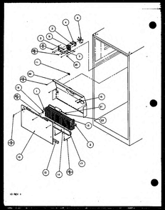 Shroud, Evaporator Fan Diagram and Parts List for TM16QB1L-P1111204WL  Amana Refrigerator