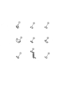 Terminals Diagram and Parts List for ADE3SRGS173TW01  Speed Queen Dryer
