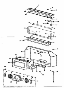 Range Hood Diagram and Parts List for 8505237040  Kenmore Range Hood