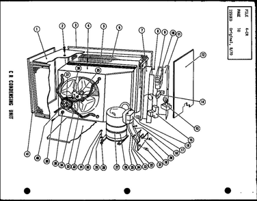 Diagram 2 Diagram and Parts List for CR25-1  Amana Air Conditioner