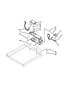 Meter Case Parts Diagram and Parts List for MHN30PDCXW0  Maytag Washer