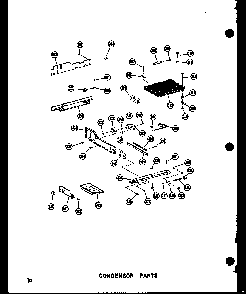 Condensor Parts Diagram and Parts List for SRI19W-AG-P60340-24WG  Amana Refrigerator