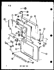 Upper Door Parts Diagram and Parts List for TM14G-1-L-P75658-13WL  Amana Refrigerator