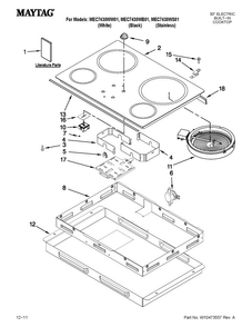 Part Location Diagram of W10271708 Whirlpool SHIELD-HT