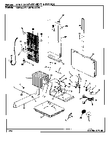 Unit Compartment & System Diagram and Parts List for CDNS22V9A BR35E Maytag Refrigerator