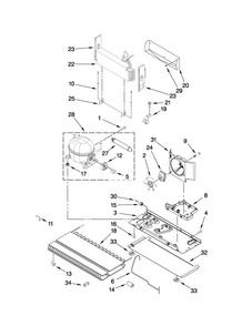 Unit Parts Diagram and Parts List for MFI2665XEB0  Maytag Refrigerator